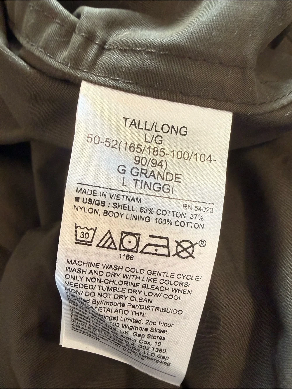 Banana Republic Water-Resistant Waxed Cotton Field Jacket 746130